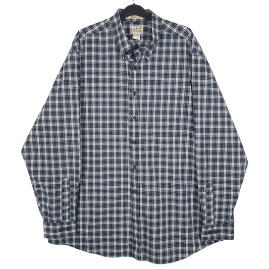 Mens Blue L.L.Bean Long Sleeve Shirt