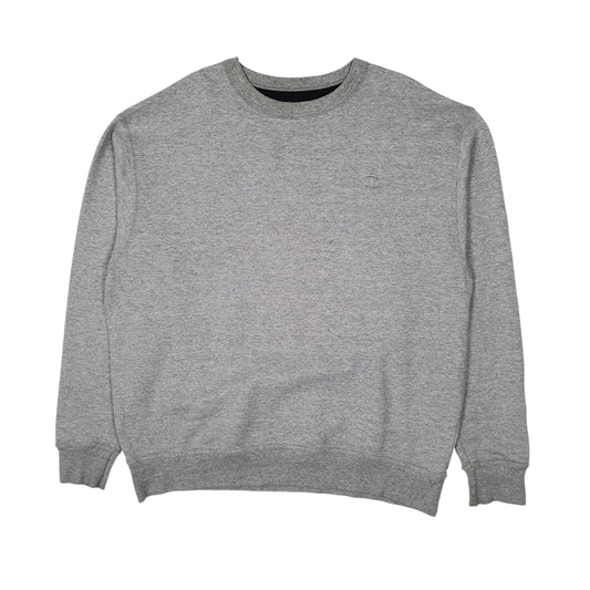 Mens Grey Champion Crewneck Jumper