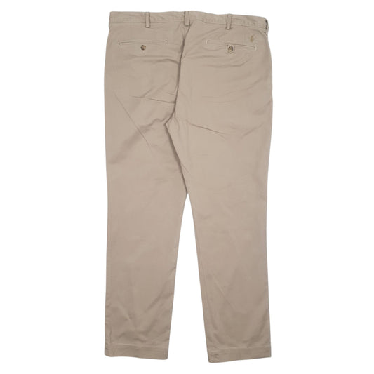 Mens Brown Polo Ralph Lauren Stretch Straight Fit Trousers