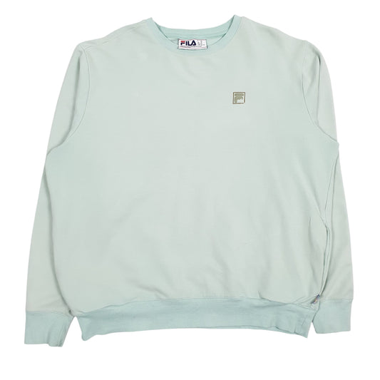 Womens Green Fila Crewneck Jumper