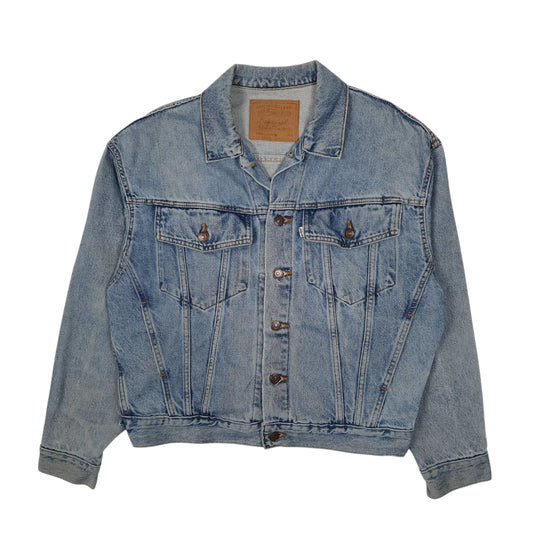 Mens Blue Levis Vintage 90s 00s Type 3 Trucker Coat