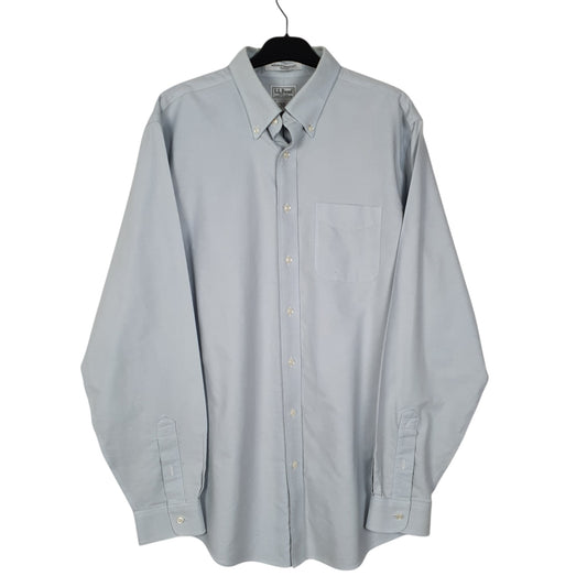Mens Blue L.L.Bean Long Sleeve Shirt