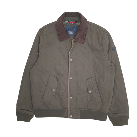 Mens Khaki Tommy Hilfiger Coat