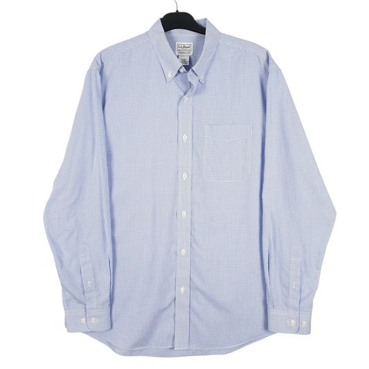 Mens Blue L.L.Bean Long Sleeve Shirt
