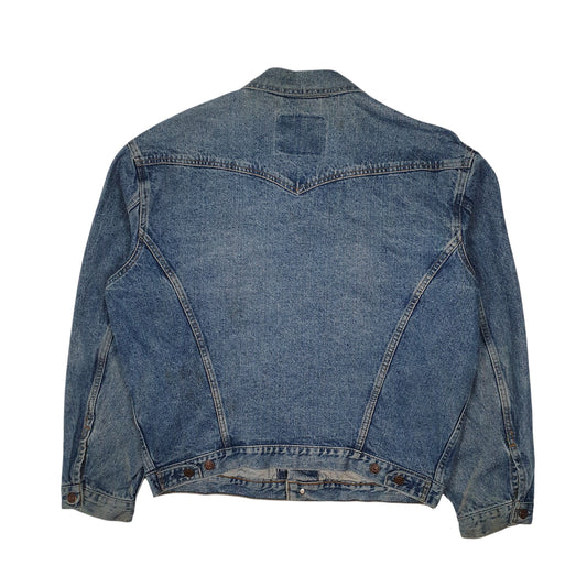 Mens Blue Levis Vintage 90s Type 3 Trucker Made In Canada Coat