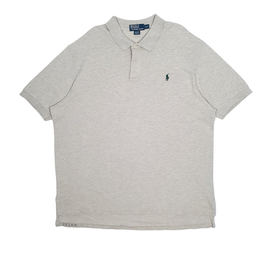 Mens Cream Polo Ralph Lauren Short Sleeve Polo Shirt
