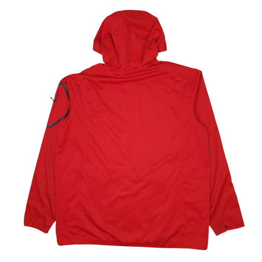 Mens Red Nike Pullover Coat