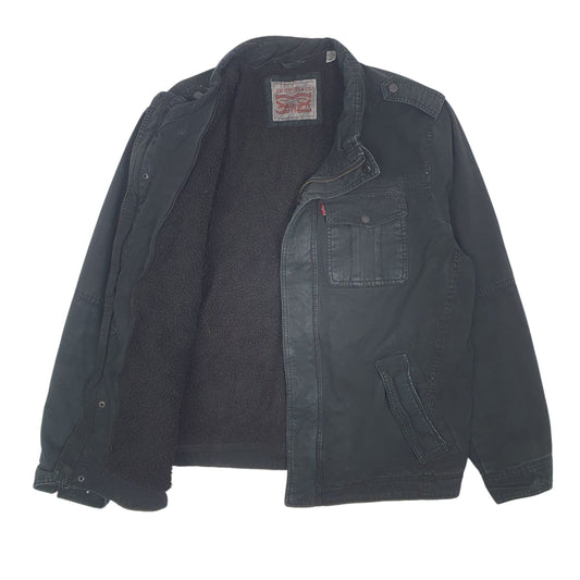 Mens Black Levis Coat