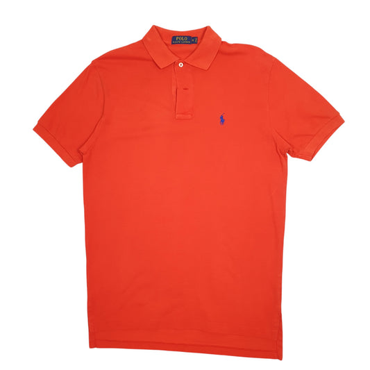 Mens Orange Polo Ralph Lauren Short Sleeve Polo Shirt