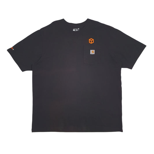 Mens Black Carhartt Short Sleeve T Shirt
