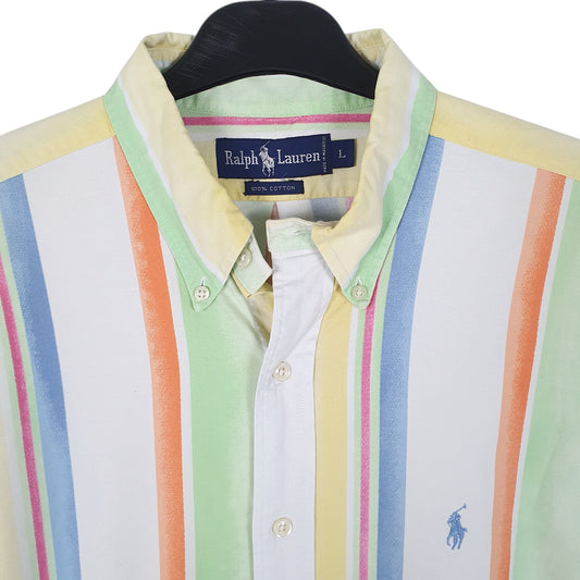 Mens White Ralph Lauren Vintage 90s Shirt