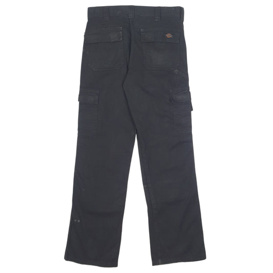 Mens Black Dickies Workwear Trousers
