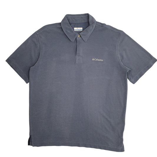 Mens Blue Columbia Sportswear Company Short Sleeve Polo Shirt