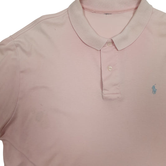 Mens Pink Polo Ralph Lauren Polo Shirt