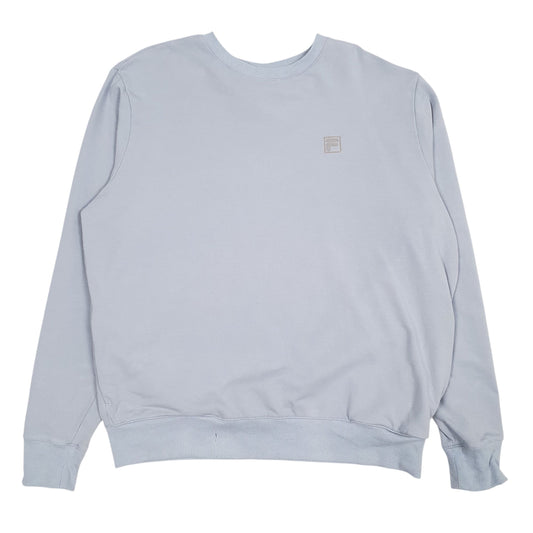 Womens Blue Fila Crewneck Jumper