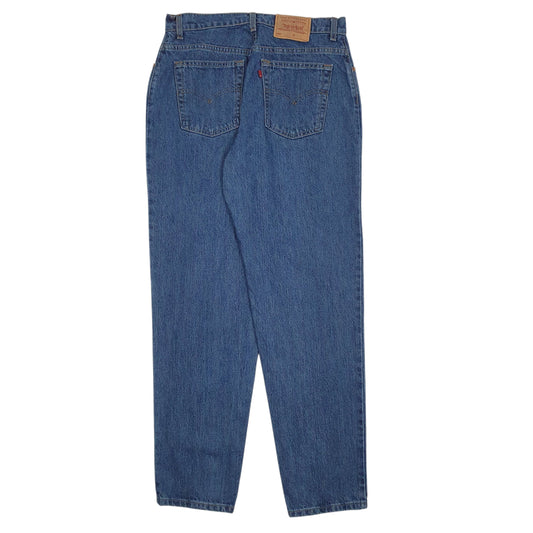 Womens Blue Levis Relaxed Vintage 90s Hoodie Jeans