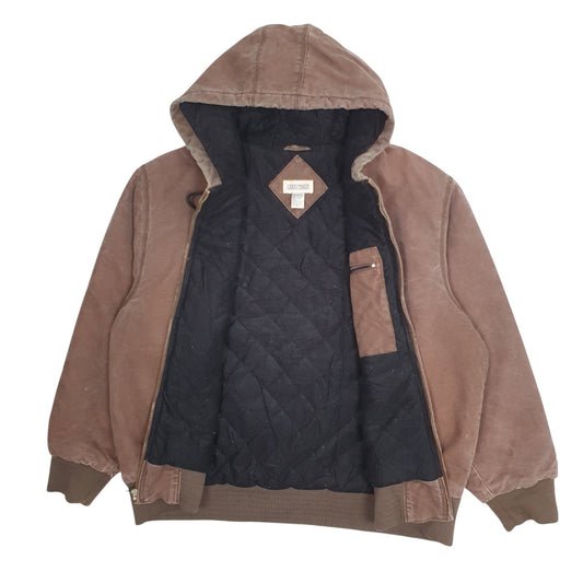 Mens Brown Lake N Trail Fleece Lined Active Coat