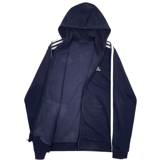 Mens Navy Adidas Full Zip Jumper