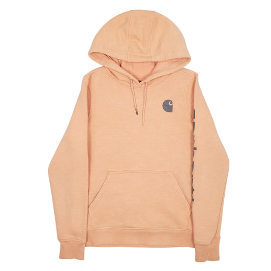 Womens Orange Carhartt Relaxed Fit Hoodie Jumper