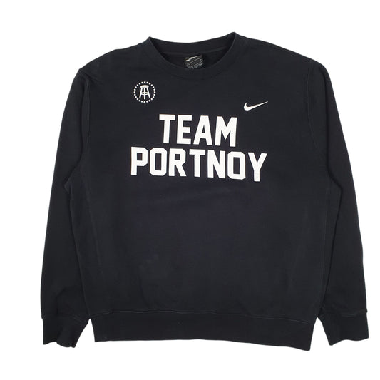 Mens Black Nike Barstool Sports Crewneck Jumper