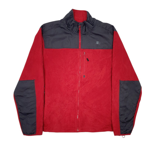 Mens Red Starter Full Zip Jumper