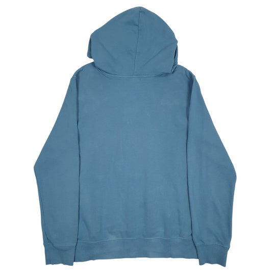Mens Blue The North Face Spellout Hoodie Jumper