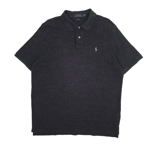 Mens Grey Polo Ralph Lauren Classic Fit Short Sleeve Polo Shirt