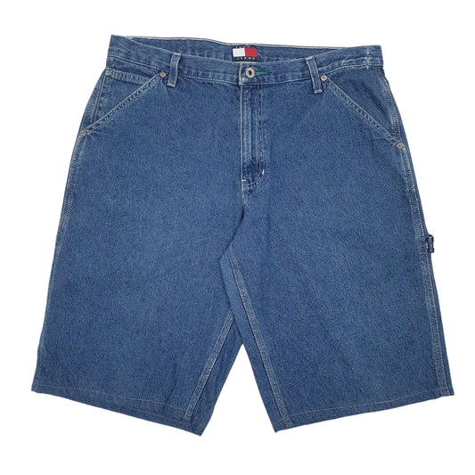 Womens Blue Tommy Hilfiger Vintage 90 Carpenter Shorts
