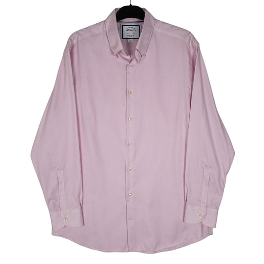Mens Pink Charles Tyrwhitt Long Sleeve Shirt