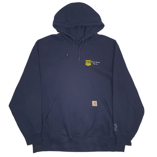 Mens Navy Carhartt Hoodie Jumper