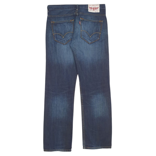 Mens Blue Levis Distressed Jeans