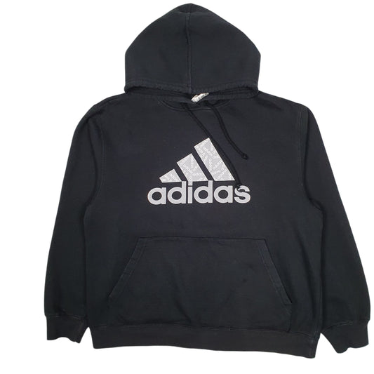 Mens Black Adidas Hoodie Jumper