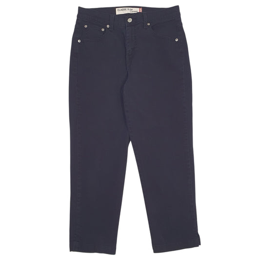 Womens Black Levis Capri Chino Trousers