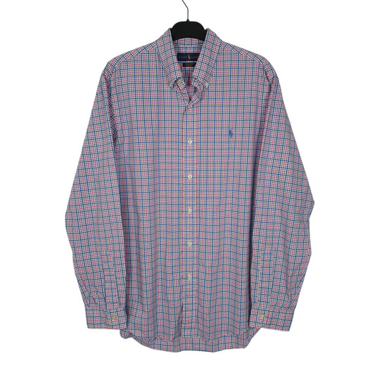Mens Pink Ralph Lauren Stretch Long Sleeve Shirt