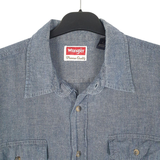 Mens Blue Wrangler Shirt
