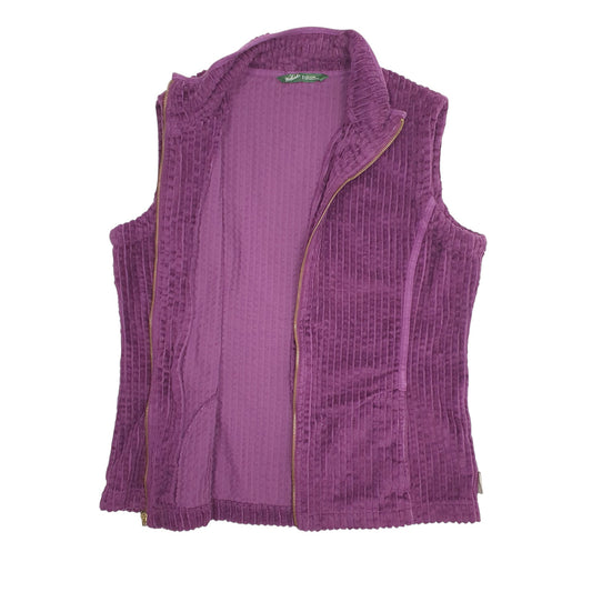 Womens Purple Woolrich Corduroy Gilet Jumper