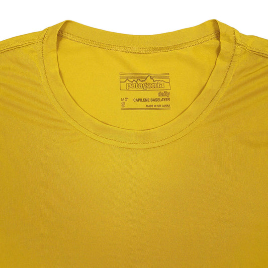 Mens Yellow Patagonia Capilene T Shirt