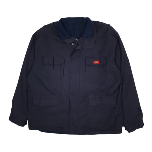 Mens Navy Dickies Canvas Chore Coat