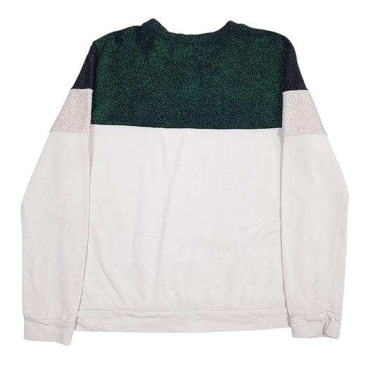 Womens White Lee Crewneck Jumper