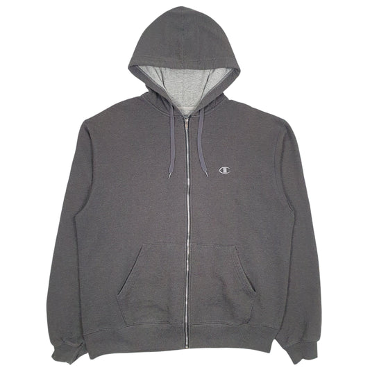 Mens Grey Champion Full Zip Jumper