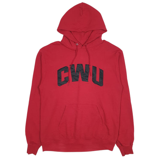 Mens Red Champion Hoodie Jumper