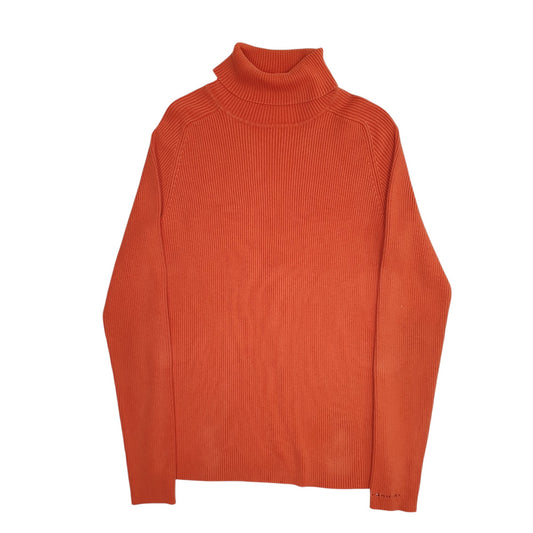 Womens Orange Tommy Hilfiger Turtle Neck Jumper