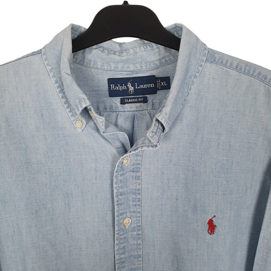 Mens Blue Ralph Lauren Denim Shirt