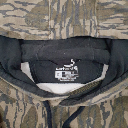 Mens Green Carhartt Real Tree Loose Fit Hoodie Jumper