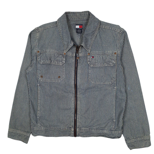 Womens Blue Tommy Hilfiger Vintage 00s Chore Hickory Coat