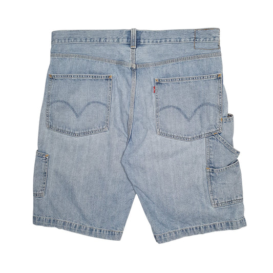 Mens Blue Levis Carpenter Vintage 00s Shorts