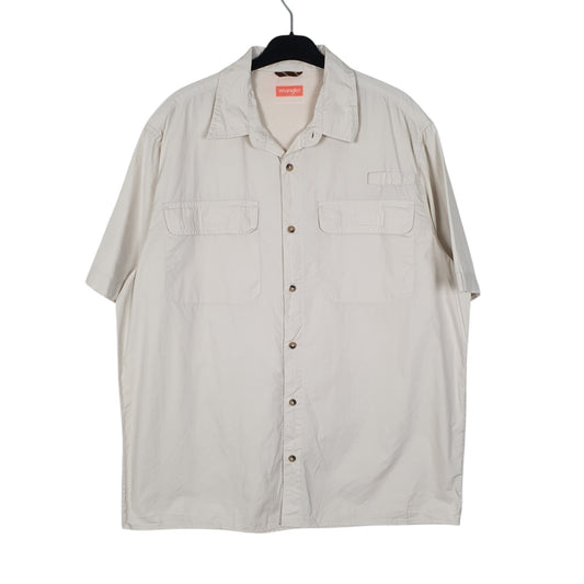 Mens Cream Wrangler Short Sleeve Shirt