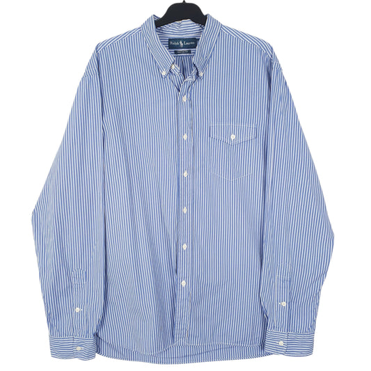 Mens Blue Ralph Lauren Long Sleeve Shirt