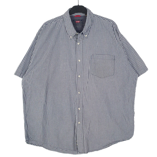 Mens Blue Wrangler Short Sleeve Shirt