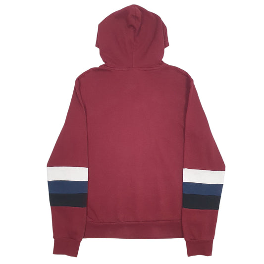 Mens Burgundy Dickies Hoodie Jumper